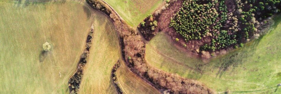 Aerial field view